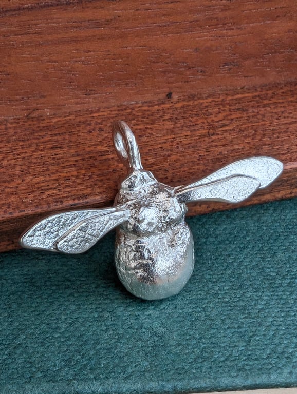 Perfectly Imperfect - Silver Bumblebee Pendant