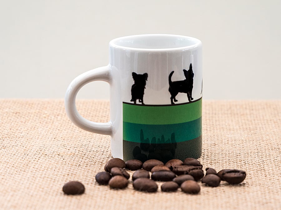 Green Dog Espresso Coffee Mug Lover Owner Dachshund Westie Terrier Poodle