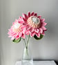 2 Handmade Pink Sunflowers 