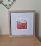 An original handprinted linoprint of an autumnal scene. 'Autumn' - Image 1