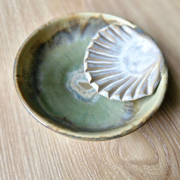 Ceramic Trinket Dish - Shell Inspired