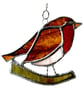 Robin Bird Suncatcher Stained Glass British Handmade  - Image 5