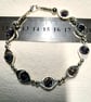  Beaded Lilac Link Bracelet - Image 6