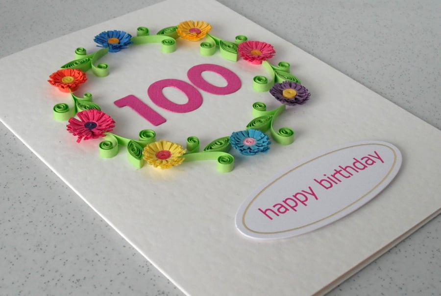 100th birthday card