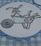 Happy Birthday Card - Rabbit in Wheelbarrow - Image 6
