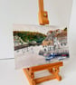 Looe, Cornwall original painting watercolour and gouache - Image 3