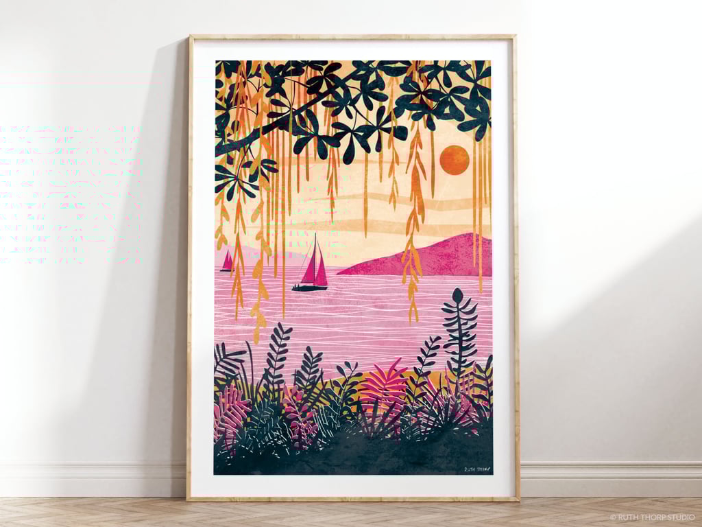Paradise Island Art Print 