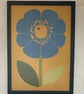 Mid Century Daisy Print A3 - Image 2