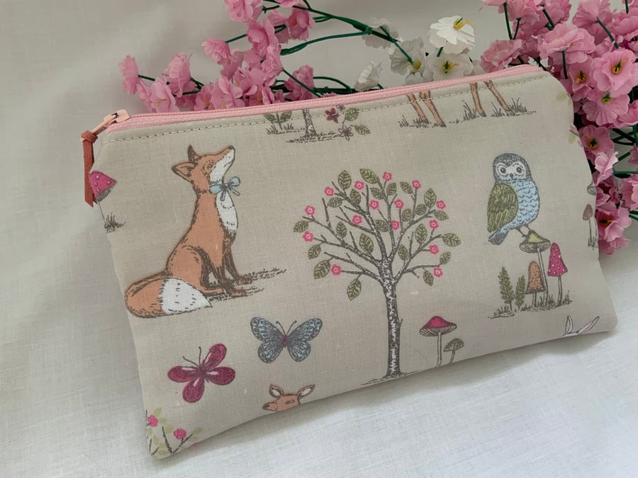 Childrens Pencil Case, Zipped Purse, Pouch, School bag, Accessory Purse