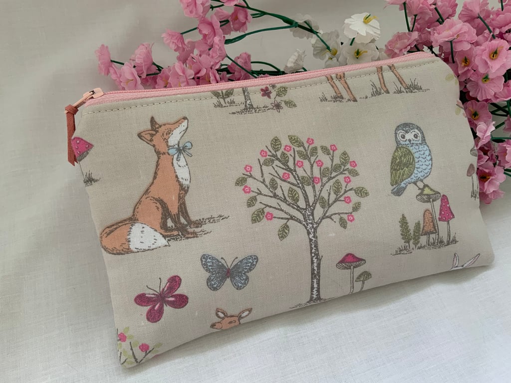 Childrens Pencil Case, Zipped Purse, Pouch, School bag, Accessory Purse