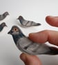 Ceramic pigeon brooch - Image 5