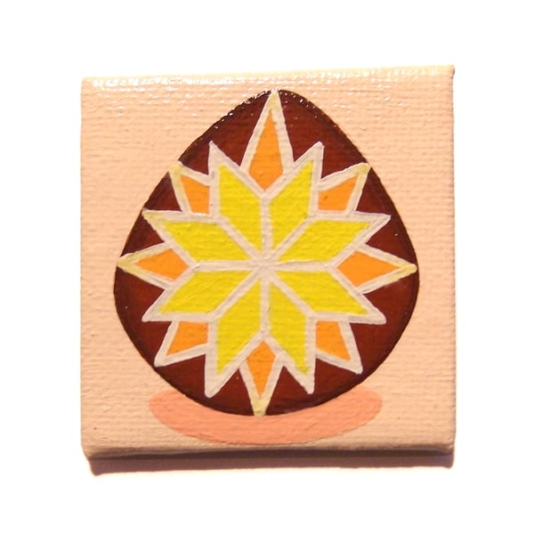 Egg Magnet - Easter Gift with Traditional Ukrainian Pysanka Design