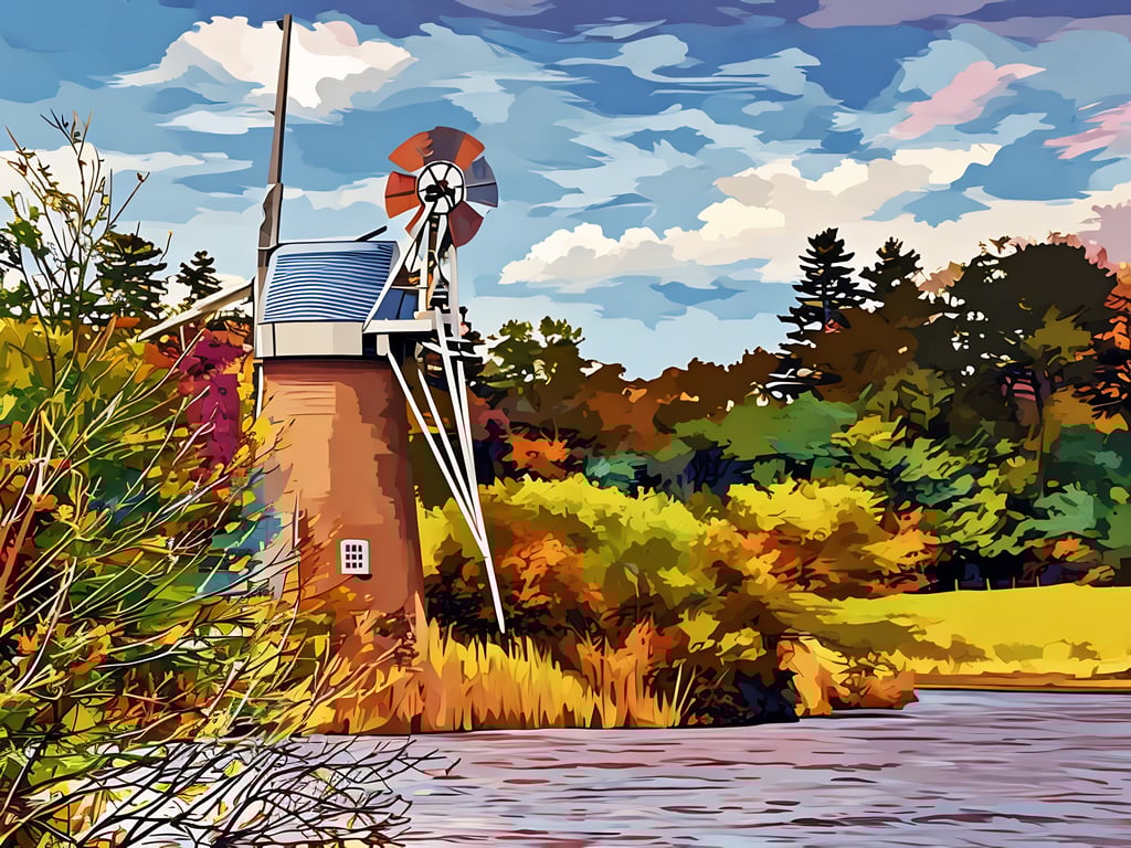 Digital Download of Picture Windmill Norfolk Broads