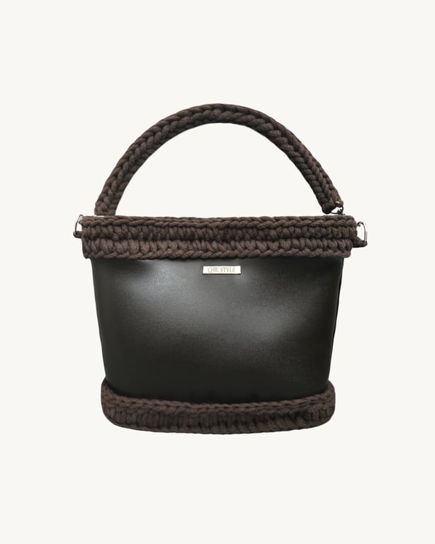 Vintage Punk Vegan Leather Classic Shoulder & Handbag – Dark Brown