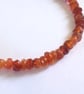 Carnelian Beaded Bracelet, gold filled clasp - Image 4