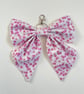 Pink flowers accessory bow - Image 1