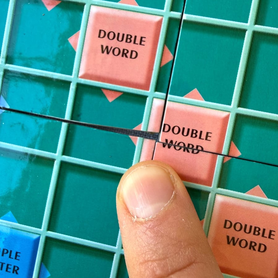 Scrabble Board Coasters (Top Left) - Cutting Error - Super Seconds