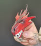 Dragon finger puppet  red and black. - Image 5