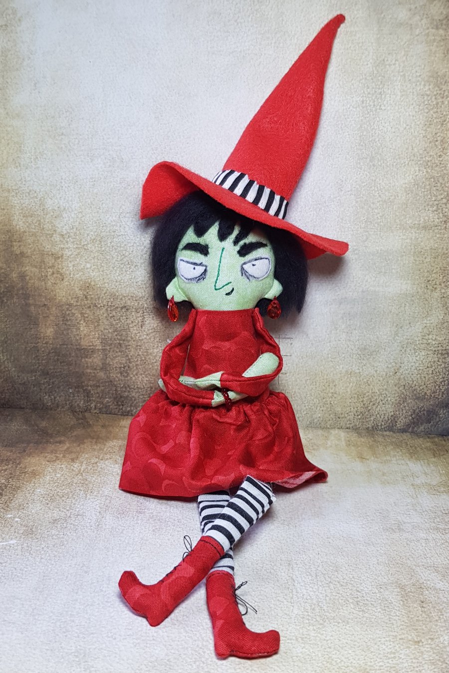 Handmade Art Doll Witch, Agnes