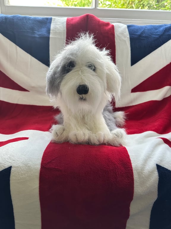 Old English sheepdog puppy
