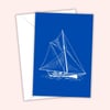 Sailing Yacht Greeting Card