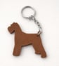Schnauzer Keyring, 3D Printed Dog Breed Keychain, Choose Colour - Image 1