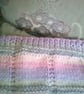 Pink, Lavender & Grey Sparkly Pram Blanket - Image 3