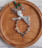 Beaded Ring Christmas Tree Decoration - Ice and Snow - Image 1