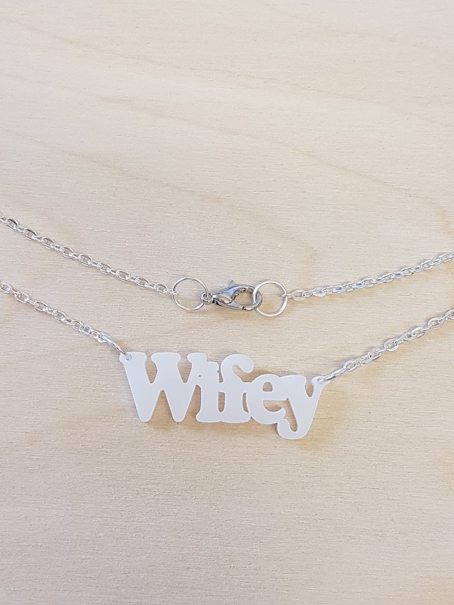 Wifey Necklace - Acrylic