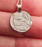 Panda Engraved Sterling Silver Coin Necklace - Image 9