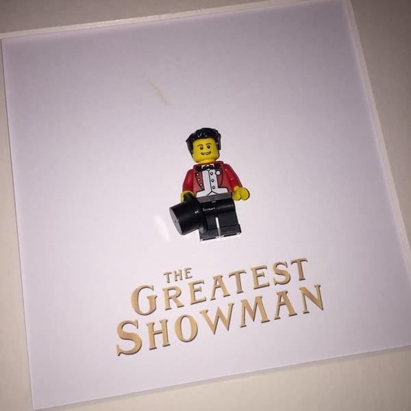 THE GREATEST SHOWMAN -FRAMED CUSTOM LEGO MINIFIGURE - MUSICAL