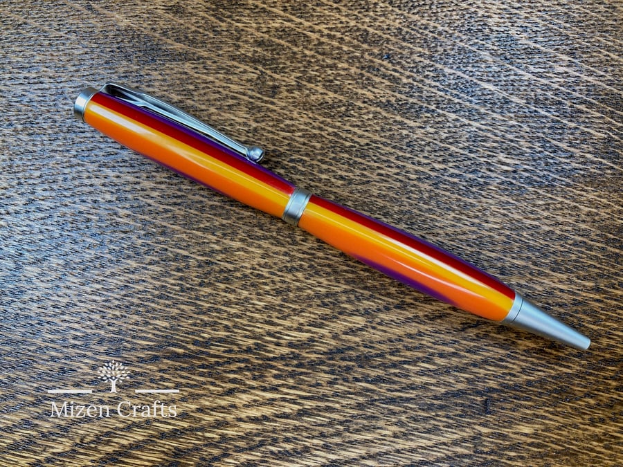 Stripy Pen mades with Omas Acyrlic