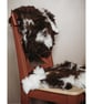 Natural wool felted seat-pad and or a mat for a cat or a small dog   - Image 7
