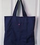 Navy blue foldable shopping bag  - Image 2