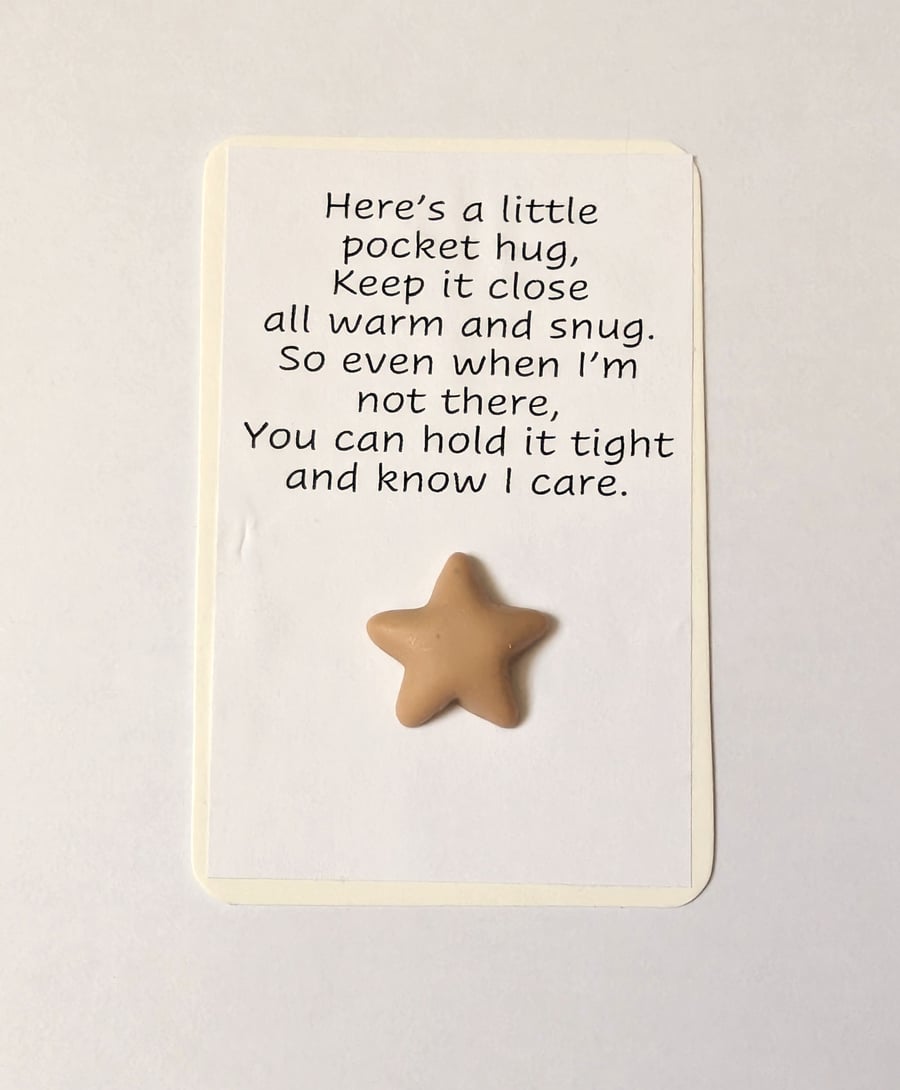 Pocket hugs - plain star