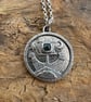 Viking Ship Coin Pendant with Tourmaline - Image 5