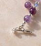 Lavender Amethyst & Sterling Silver Artisan Bracelet - Image 3
