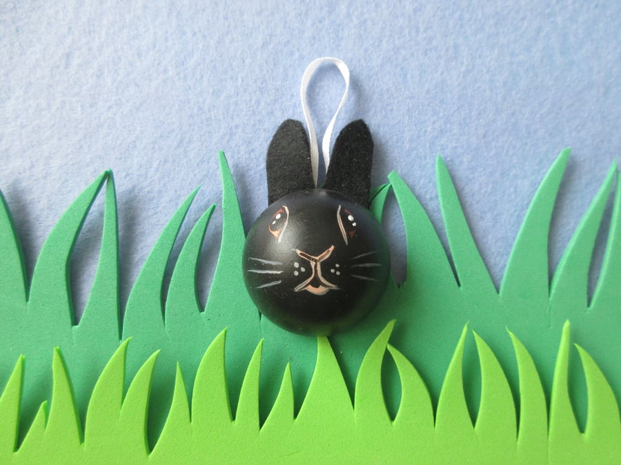 Bunny Rabbit Hanging Decoration Pet Bauble for Christmas Easter etc