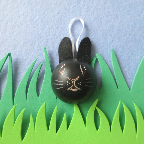 Bunny Rabbit Hanging Decoration Pet Bauble for Christmas Easter etc