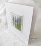 HAND EMBROIDERED GREETINGS CARD LAVENDER - Image 3