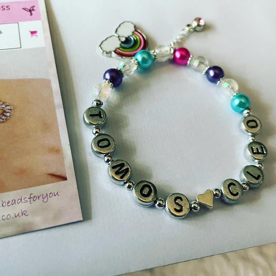 Valentines gift bracelet young love gift for girlfriend 