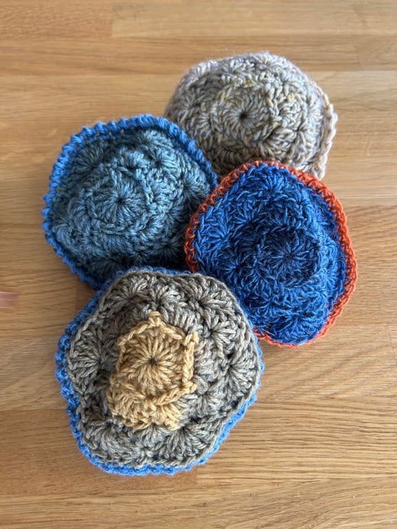 Lot of 3 Handmade crochet or knitted lavender sachets randomly selected