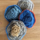 Lot of 3 Handmade crochet or knitted lavender sachets randomly selected