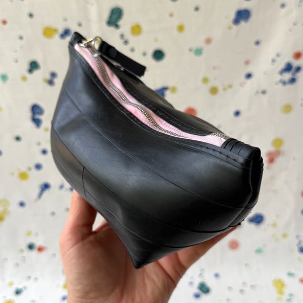 Pink and White Floral Lined Inner Tube Bag - Prototype - Super Seconds