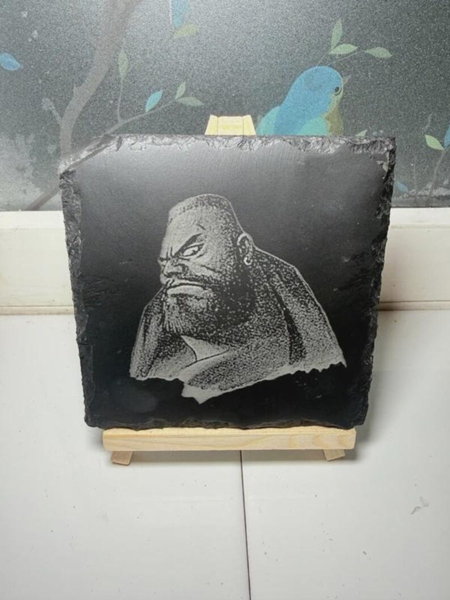 Final Fantasy 7 VII Barret Laser Etched Coaster