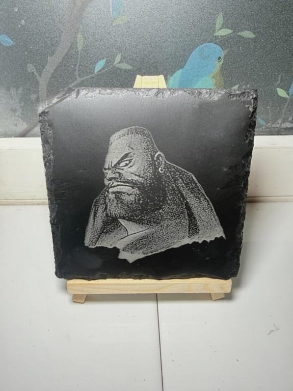 Final Fantasy 7 VII Barret Laser Etched Coaster