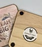 Set of 2 square wood coasters - Image 4