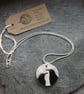 Handmade Ceramic Choughs pendant - Image 2
