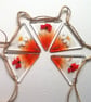 Fused Glass Poppy Bunting: Wildflower Meadow Garland