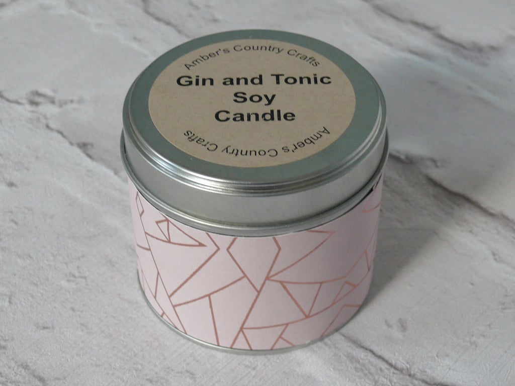 Gin and Tonic Candle